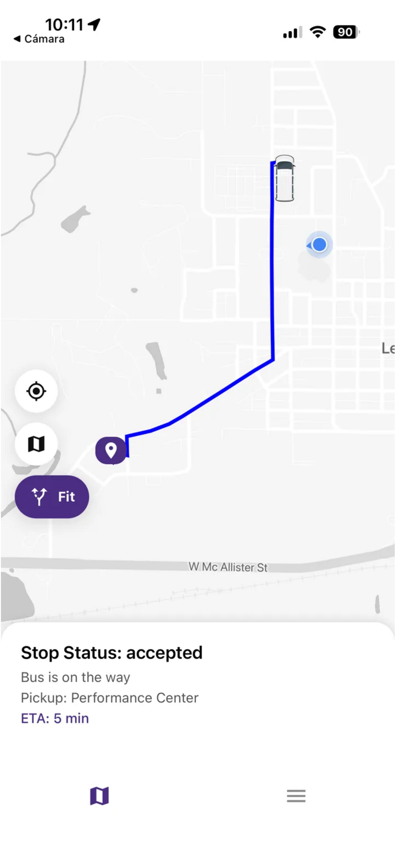 Stop request confirmed